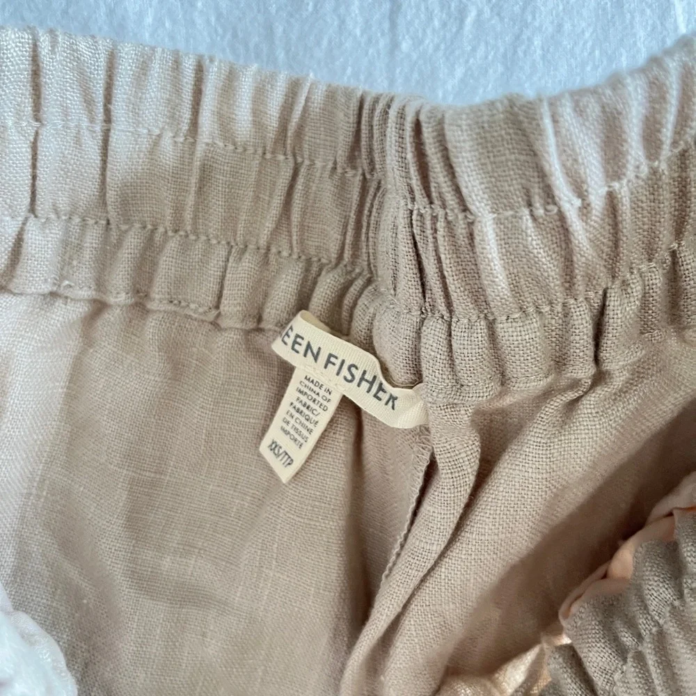 NWOT Elieen Fisher 100% Organic Linen Two Piece, top and pant - Picture 6 of 12